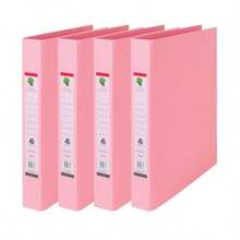 Kit de 4 Carpetas para Archivo plastificada Tamaño Carta 1pg - Rosa Pastel - Rosa pastel - Ver 6