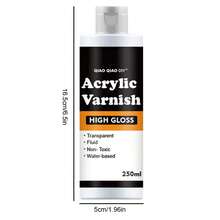 Premium Acrylic Gloss Varnish, 60/120/250ml - Clear, Non-Yellowing & Crack-Resistant Finish For Paintings, Oil Art & Drawings,Cratch-Resistant, Jewelry Making Sealant - A - View 11