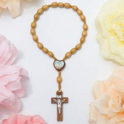 1pc Wooden Beaded Bracelet For Women