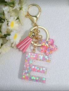 Colorful Flower Pendant Keychain, Suitable For Bag Decoration, Great Gift For Girlfriend - Baby Pink - View 7