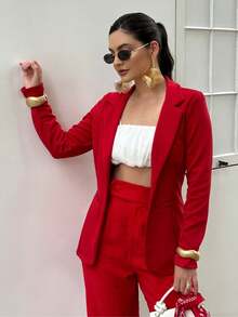 Women Coats - 櫻桃 - 查看 7