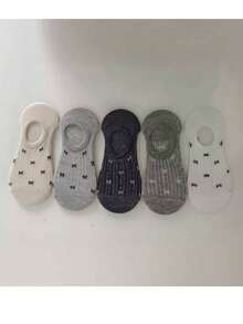 5 Pairs Women's Sweet Bow Minimalist Invisible Boat Socks, Breathable Mesh Socks, Suitable For Spring & Summer - Multicolor - View 9