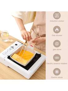 1 chảo Takoyaki hợp kim nhôm, chảo rán đa năng vuông kiểu Nhật, chảo rán mini không khói dùng để chiên bít tết, phù hợp với bếp ga và bếp từ (phiên bản đa năng). - Xem 3