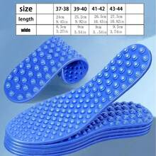 1双男女通用按摩鞋垫，柔软运动休闲鞋垫 - 彩色 - 查看 5