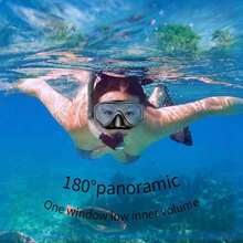 Adult Diving Mask, Tempered Glass One-Piece Mask, Anti-Fog Waterproof For Outdoor Sports, Water Sports, Swimming, Beach Essentials, Beach Accessories, Pool Float - 白色防霧 - 查看 6