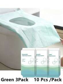 10/30pcs Thick Disposable Toilet Seat Covers With Extra Large Design For Full Protection Clean Portable Travel Toilet Seat Covers Individually Wrapped Toilet Stickers Perfect For Public Restroom Toilet Seat Cushions Household Items Travel Essentials Bathroom Decor Room Essential Accessories - Multicolor - View 16