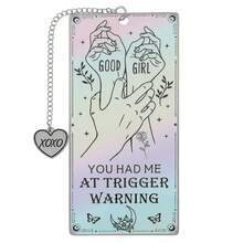 Bộ 1/2 chiếc kẹp sách bằng thép không gỉ chủ đề lãng mạn nóng bỏng, kèm mặt dây chuyền hình trái tim "XOXO" lãng mạn, món quà hoàn hảo cho những người yêu thích tiểu thuyết lãng mạn đen tối và tiểu thuyết nóng bỏng, cũng như những người hâm mộ sách. - Một kích cỡ phù hợp cho tất cả - Xem 14