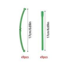 6/18/30/60pcs Plant Support Stakes, Plant Support Rings With Twist Ties, Flower Rack Supports That Can Be Spliced Together, Indoor Plant Flower Racks For Balcony Branches And Climbing Frames - Green - View 13