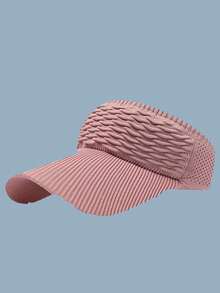 1顶纯色无顶遮阳帽，时尚透气弹力遮阳帽，休闲跑步帽，沙滩遮阳帽，女士夏季户外日常无顶遮阳帽，夏季户外运动帽，无顶设计，学生防晒帽，多功能遮阳帽，度假帽 - 彩色 - 查看 8