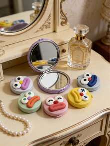 Cartoon Big Mouth Mini Small Tape Measure, Leather Ruler For Measuring Three Measurements, Clothing Ruler, Soft Ruler, One Click Rebound, Household Tape Measure - Cartoon Big Mouth - View 5