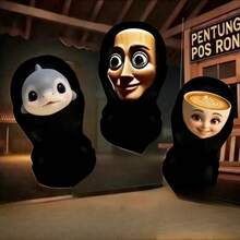 Mặt nạ Tung Tung Tung Sahur ngộ nghĩnh đáng sợ với đôi mắt to - Mặt nạ hóa trang linh hoạt với thiết kế mắt và miệng rộng, thoáng khí, phù hợp cho các bữa tiệc, nhập vai, trò đùa và làm quà tặng sinh nhật cho người lớn, mặt nạ hóa trang dự tiệc. - Xem 10