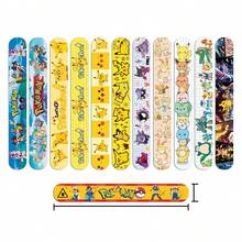 12pcs Set Slap Bracelets, Cartoon Snap Wristbands, Party Gifts, Styles Shipped Randomly - Multicolor - View 6