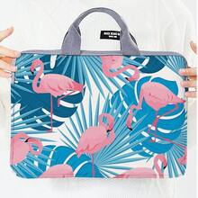1pc Flamingo Print Laptop Bag, Notebook Protective Sleeve, Stylish Personality Carry Bag - Multicolor - View 9