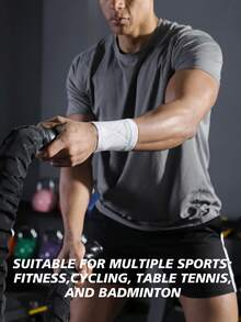 VBOSI 1pc Soft Elastic Wrist Brace - Non-Slip & Lightweight, Suitable For Tennis, Yoga And Typing, Unisex - View 3