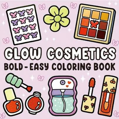 1 Adult & Kids Coloring Book, Bold & Minimalist Design, Simple & Elegant, Suitable For Relaxation, Includes Cosmetics & Skincare (Bold & Minimalist Coloring)