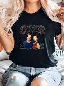 T-shirt femme imprimé Vintage Charmed Émission de télévision 2002 Promo T-shirt - Noir - Voir 6