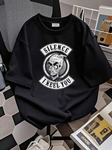 Maglietta da donna con stampa di Jeff Dunham, Sons Of Achmed, comico, commedia, divertente, "Silenzio, ti uccido", disponibile in taglie S, a maniche lunghe o corte - nero - Visualizzare 2
