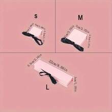 1 Stück Schmuckgeschenkbox mit Schleifendeckel, geeignet für Ohrringe, Ringe, Halsketten, Armbänder, Anhänger - Pink - Übersicht 7