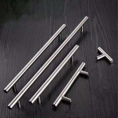 4pcs Stainless Steel Cabinet And Drawer Handles, Kitchen Handles, Bathroom Cabinet Handles, Metal Furniture Handles