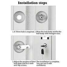 1pc Cylinder Cam Lock With Key, 16-20mm Universal Tongue Lock, Suitable For Metal Cabinets, Employee Lockers, Tool Boxes, File Cabinets, Office Desk Drawers, With Key - Cabinet Lock - View 10