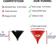 Extra Long Beer Funnel With Valve 30 Inch Kink Tube For Party Games College Fun - Red - View 6