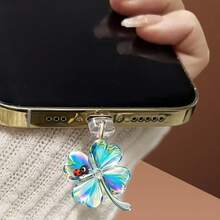 2件套：透明防摔手机壳 + 幸运四叶草Type-C防尘塞，兼容A5 5G、F11 PRO、Reno13 F、A5 Pro、Reno14 F、K10 5G、A5 (2020)、A17k、A38、A18、A40、A57、A60、A5x、Reno7 Lite等更多型号 - 無色 - 查看 5