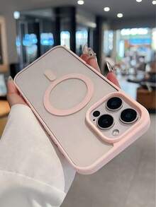 Transparent Soft Gel Magnetic Charging Case | Compatible With Magnetic Charging, Shock-Resistant And Slim, Compatible With Apple/ - Pink - View 6