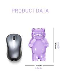 Ergonomic Gel Mouse Wrist Rest, Computer Mouse Wrist Support Pad, Relieves Arm Pain, Cute Bear Wrist Pad, Suitable For Home And Office Work, Gaming, Anti-Fatigue - View 2