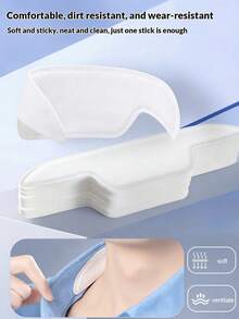 20 Stück hochwertige wiederverwendbare Schweißpads - saugfähig und atmungsaktiv, Wischzubehör, bietet bequemen Halt nach dem Waschen von Brustpads, rutschfestes Design, minimalistischer einfarbiger Stil, geeignet für Sport und Alltagstragen, minimalistisches Sportdesign - Verschiedenfarbig - Übersicht 1