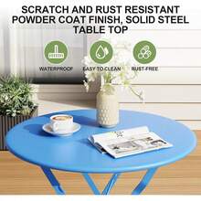 Outdoor Table & Chair Sets - Blue - View 9