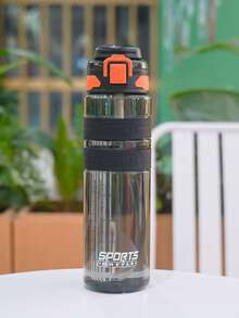 1個約900ml/30OZ戶外騎行塑膠水瓶,易開蓋,附蓋衛生,附攜帶繩方便攜帶,瓶身印有刻度,適用於戶外騎行、野餐、露營、健身運動、辦公室等 - 彩色 - 查看 13