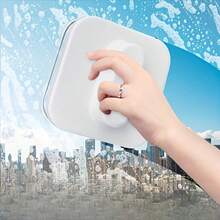 Double-Sided Magnetic Window Cleaner, High-Rise Window Magnetic Glass Cleaner With Safety Rope, Single-Handed Window Washing Tool, Double-Layer Glass Window Cleaner, Thick Glass Magnetic Window Cleaner, Stainless Window Cleaning Brush, Household Window Cleaning Tool - A - View 11