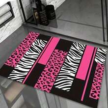 Of Leopard Print Zebra, Featuring A Pink, White, And Black Cheetah Design, Suitable Living Rooms, Bedrooms, Computer Rooms, Dining Areas, Under Tables, Anti-Slip Mats Chairs, Diatom Mud,Suitable Kitchens, Yoga, Non-Slip Bathroom Mats, Absorbent Washable Polyester Rugs Bathrooms, Living Room Entrances, Camping Picnic Rugs, Office Carpets, Study Floor Mats Area Rugs Living Room,Room Deocr Home Decor Bedroom Deccor Her Gifts Her,Area Rug Rugs Livingroom Large Him, Family, Boyfriend, Girlfriend, Father, Family, Mother, Lover, Daughter, Son, Grandfather, Grandmother, Friend, Classmate, Pet. Nap, Camping, Travel, Home, Daily Life, Office Decoration, Birthday, Anniversary, Valentine's Day, Thanksgiving,, Halloween, Mother's Day, Father's Day, Wedding, Easter,New Year Gifts,Sofa,Bed,Car,Bedroom,Living Room,Office, Outdoor , Beach - Nhiều màu - Xem 4