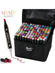 Incluye un juego de 24/48/60/80/120/168 lápices dobles. Las puntas ofrecen diferentes grosores para dibujar y colorear, ideales para arte, aprendizaje de dibujo, o como un regalo para familiares. - Multicolor - Ver 13