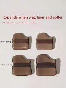 Bộ cọ trang điểm chuyên nghiệp 22 món kèm hộp đựng du lịch và mút thay thế, bao gồm cọ nền, cọ má hồng, cọ mắt, cọ lông mày và cọ chi tiết, được làm từ lông tổng hợp mềm mại, là món quà tuyệt vời cho những người đam mê trang điểm. - màu nâu - Xem 4