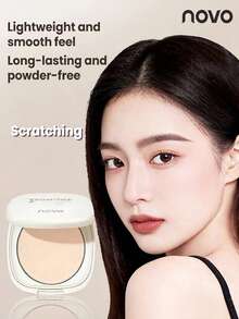 NOVO Oil-Control Setting Powder Compact: Waterproof, Sweat-Resistant, Long-Lasting, Blurs Imperfections And Stays Put; Ideal For Beginners And Students, And Makes A Great Gift - 02# Soft Skin Tone - View 2