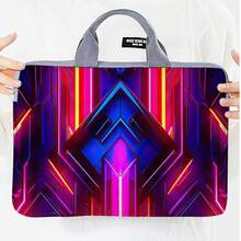 1个赛博朋克风格笔记本电脑包，印花笔记本电脑内胆包，时尚便携手提包 - 彩色 - 查看 49