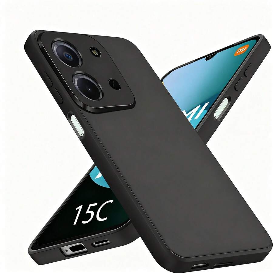 1pc Black Matte Smartphone Case, Compatible With A5 2025/ 13C 5G/Honor 400 Lite/ 9/Honor Magic7 Lite, Soft & Comfortable Touch, Anti-Slip, Anti-Sweat, Anti-Fingerprint, Scratch-Resistant, Shock-Proof Protection, Minimalist Design, Solid Color Smartphone Case, TPU Protective Phone Case (Military-Grade Drop Protection), Slim Phone Cover - Black - View 1