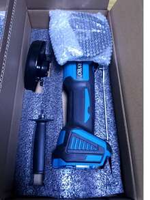 VERVEO 電動工具 125mm 角磨機 無刷全銅馬達 Type-C 充電式電池 研磨機 適用於拋光、除鏽、研磨、切割 配件包含百頁輪與研磨輪 - 藍色 - 查看 9
