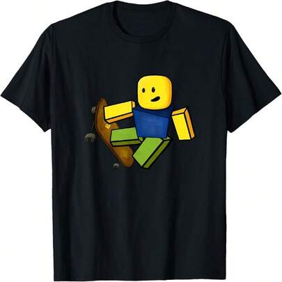 Blox Noob Skater  Funny Meme Gaming Gift For Gamers T-Shirt.jpg