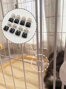 Bộ 20/40 khóa nối lưới thép, khóa cố định lưới dùng cho lồng mèo, lồng chim, lồng thú cưng, phụ kiện nối lưới, khóa bản lề, khóa kết hợp, thích hợp cho việc tự làm hàng rào thú cưng - Bộ lưới mô-đun với kẹp tháo nhanh có thể xoay và gập lại, không cần nguồn điện, dụng cụ làm nút bấm. - A - Xem 3