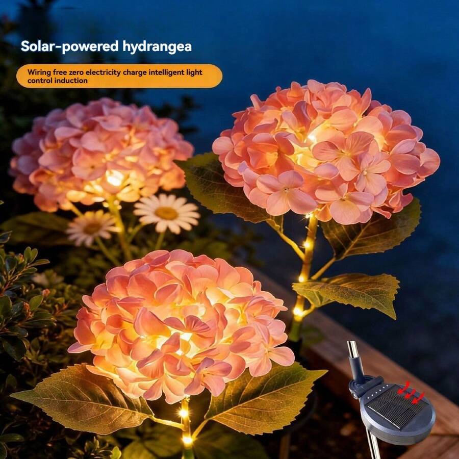 1入/2入組 LED 太陽能繡球花串燈,太陽能花園戶外裝飾燈,適用於節日裝飾、婚禮、情人節、感恩節、生日、禮物、花園、庭院、景觀、小徑、草坪、人行道及其他場景 - 太陽能 - 查看 1