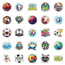 50 piezas Pegatinas de fútbol, decoraciones de fiesta de fútbol, decoración de fútbol, pegatinas de graffiti, pegatinas deportivas, pegatinas estéticas, juguetes de fútbol para botellas de agua, guitarras, equipaje, teléfonos, estuches, portátiles, monopatines, regalos - Multicolor - Ver 4