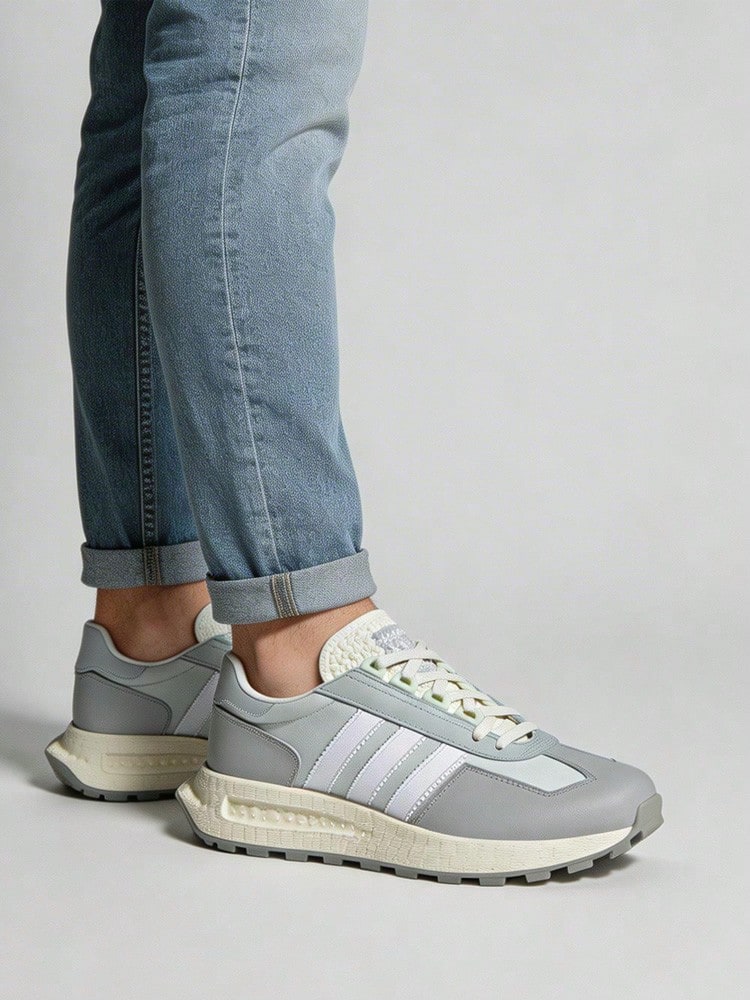 Giày thể thao cổ thấp thoải mái adidas Originals Retropy E5, unisex, màu xám. - Màu Xám nhạt - Xem 1