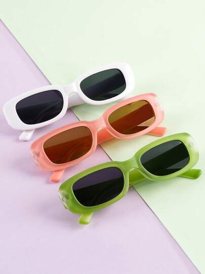 1副儿童小框复古时尚T台街头风眼镜