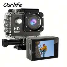 A 140° Cámara de Acción Gran Angular 1080P de Alta Definición con Pantalla LCD de 5.08 Cm - Captura Imágenes de Ultra Alta Definición, Cuenta con Exposición Automática, Lente Ojo de Pez y Puede Ser Alimentada por Batería o USB, Compatible con Formato MP4 - Ver 7