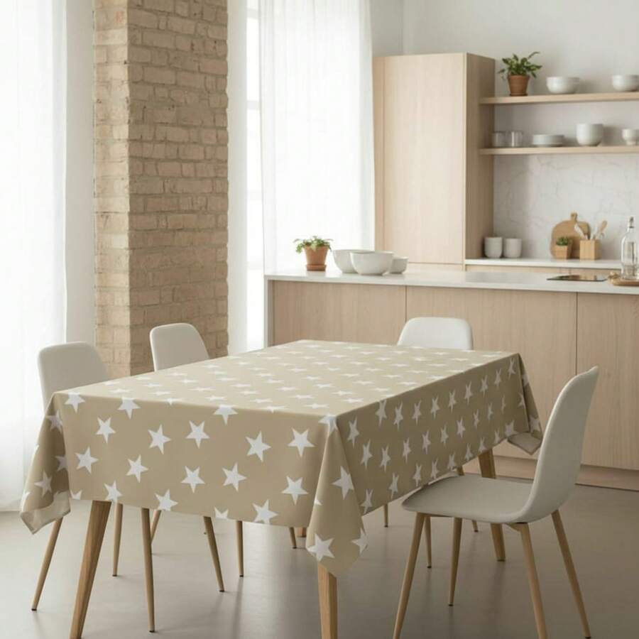 Kiva Stain-Resistant And Waterproof Christmas Oilcloth Tablecloth - Sizes From 100x140 To 300x140 Cm And Round 140 Cm - Easy-Clean Christmas Oilcloth Tablecloth - Available In 10 Designs - 選項 8 - 查看 1