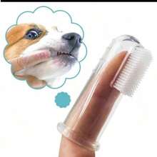 5个一次性猫狗硅胶牙齿清洁指套，宠物牙刷硅胶牙刷，小型犬猫用指套。 - 彩色 - 查看 11