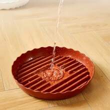 2个/5个装圆形透气花盆托盘，加厚耐用植物盆底碟，适用于多肉植物圆形花盆，花盆底部排水盘支架 - 多色 - 查看 8