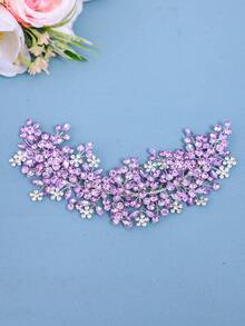 1pc Women's Elegant Crystal Headband, Handmade Luxury Party/Wedding Hair Accessory, Bridal Crown, Princess Birthday Gift - Multicolor - View 5